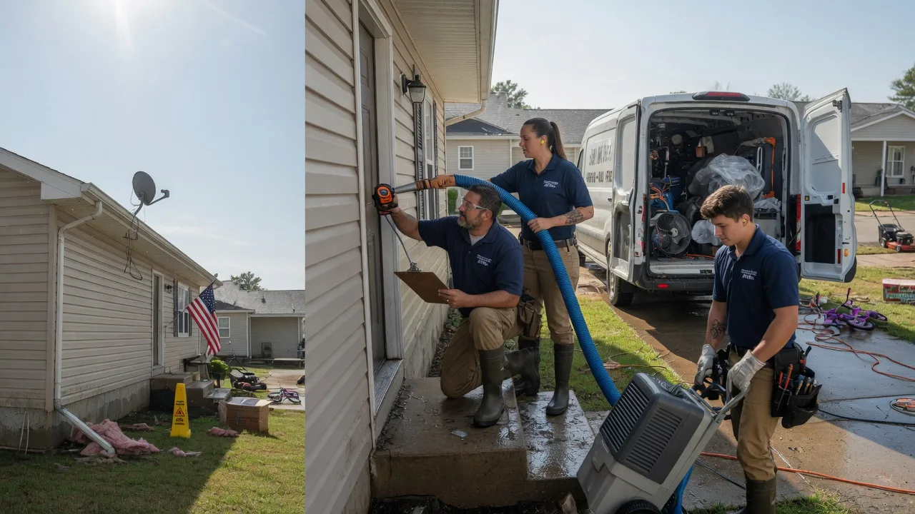 Ceiling Water Damage Restoration in Cushing, OK near me